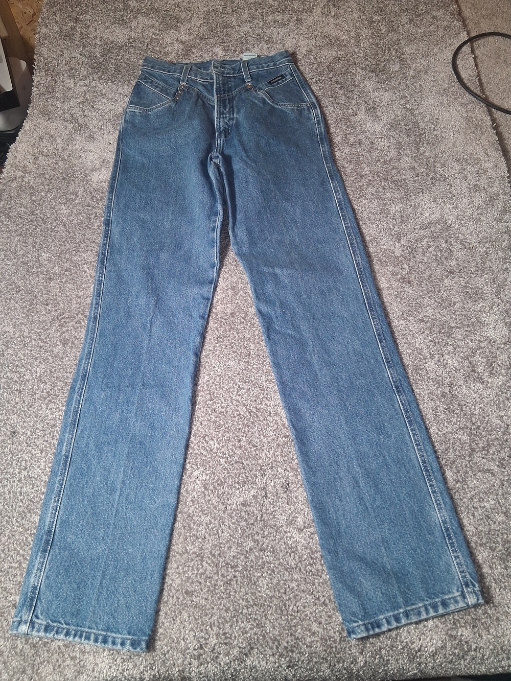 Vintage Rockies Jeans High Rise No Back Pockets Western Yoke Denim Size 6